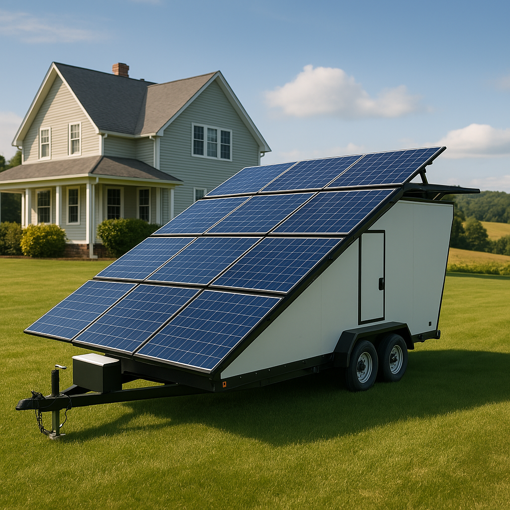 Residential and pro mobile solar power supply without permit